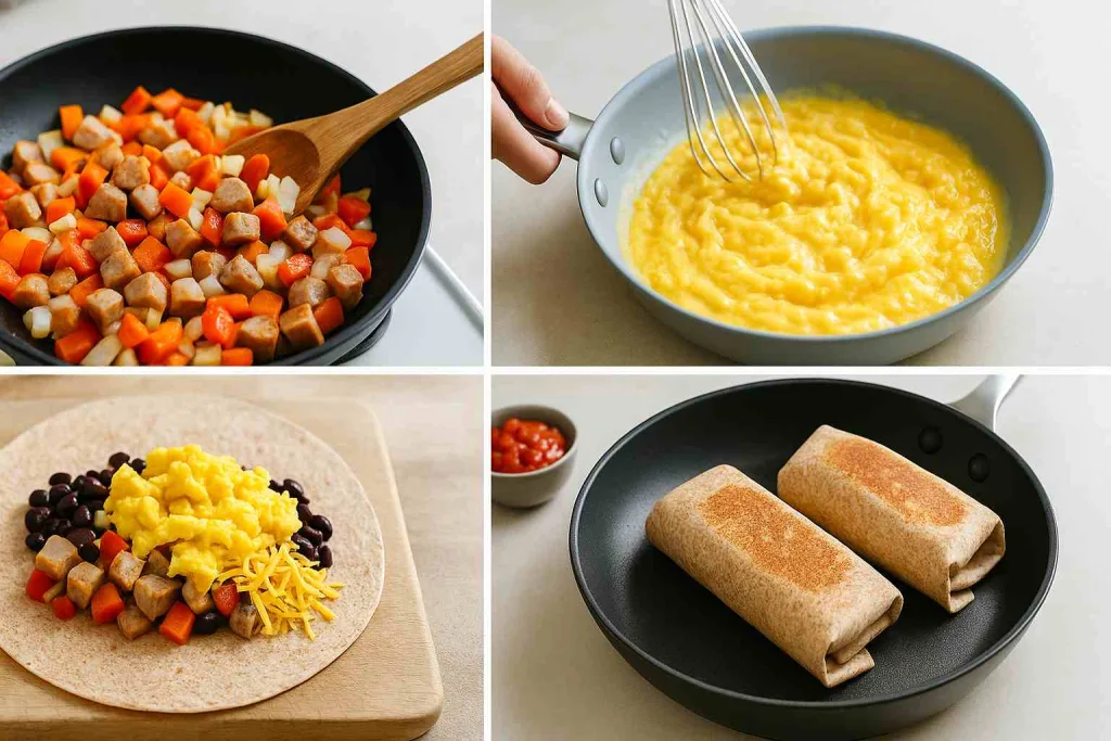 How to Make High Protein Breakfast Burritos