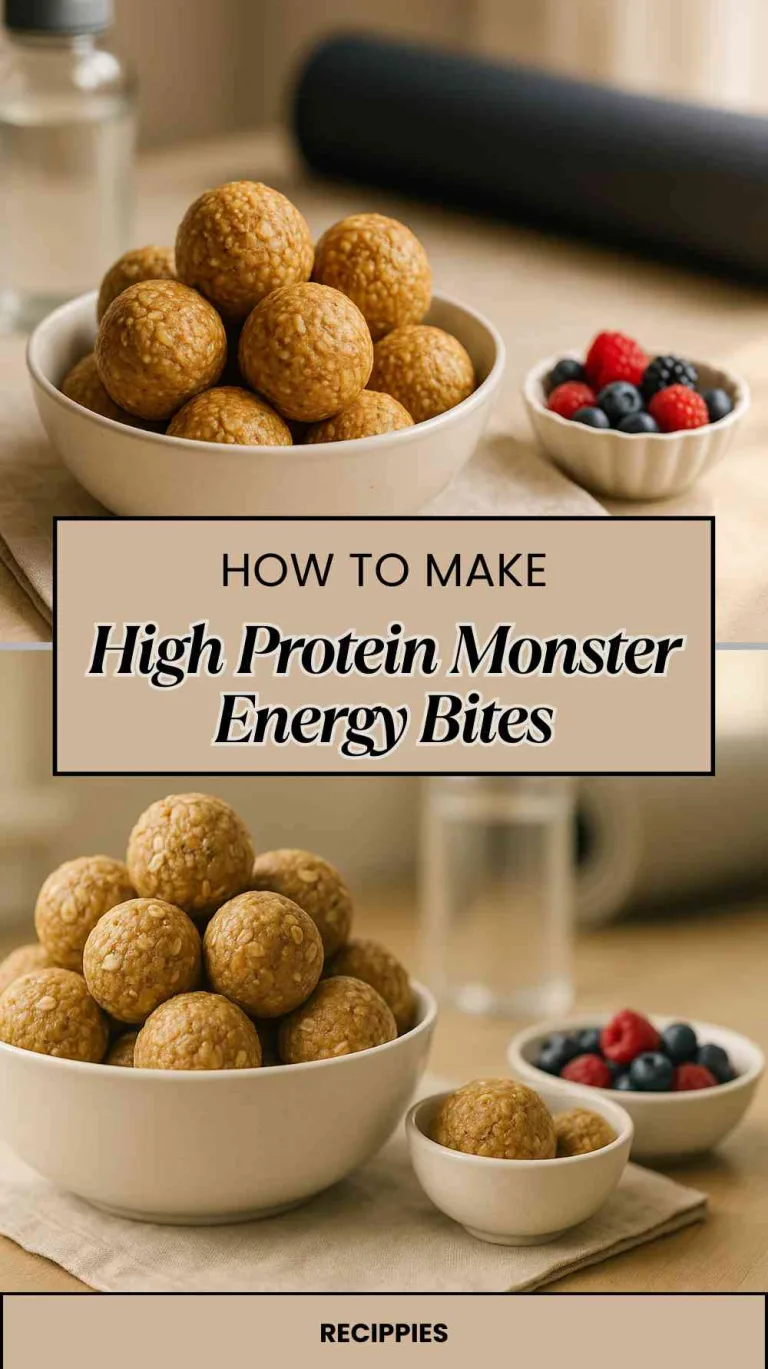 How to Make High Protein Monster Energy Bites