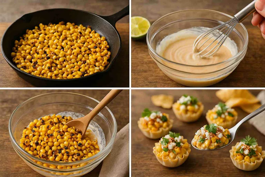 How to Make Mini Mexican Corn Appetizers