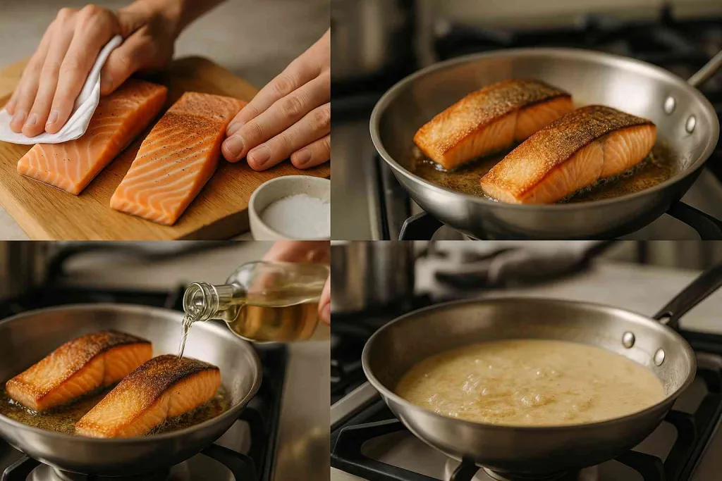 How to Make Salmon with Creamy Dijon Sauce
