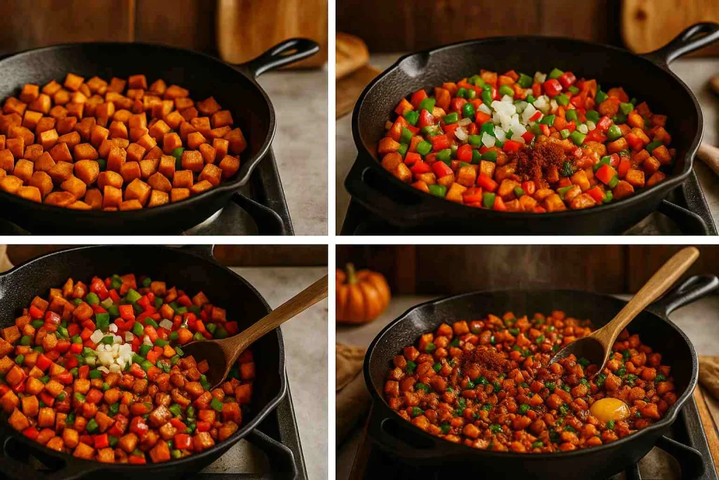 How to Make Sweet Potato Breakfast Hash with Eggs