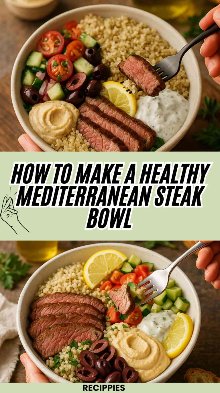 How to Make a Healthy Mediterranean Steak Bowl