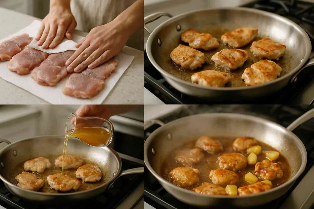 How to Makes Sweet & Sticky Pineapple Bourbon Chicken