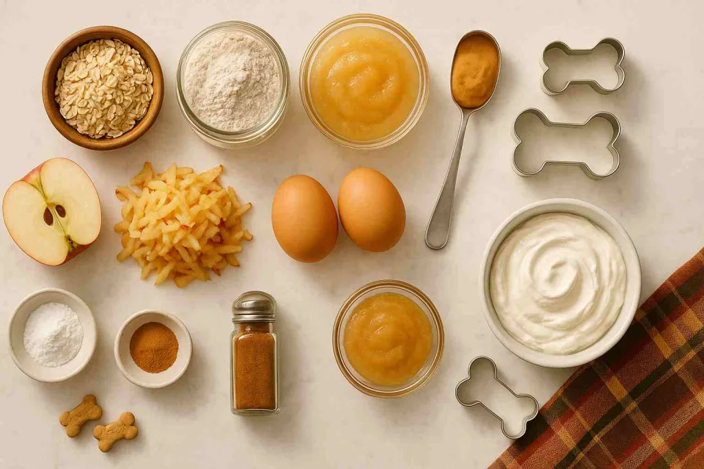 Ingredients for Apple & Oatmeal Pup cakes