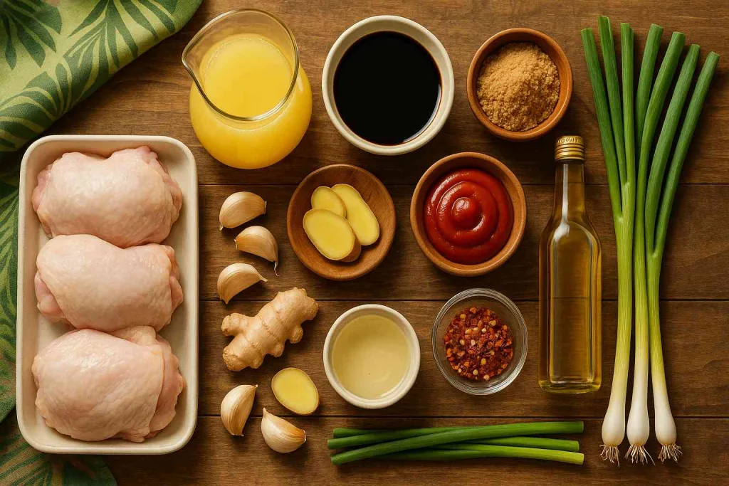 Ingredients for Huli Huli Chicken