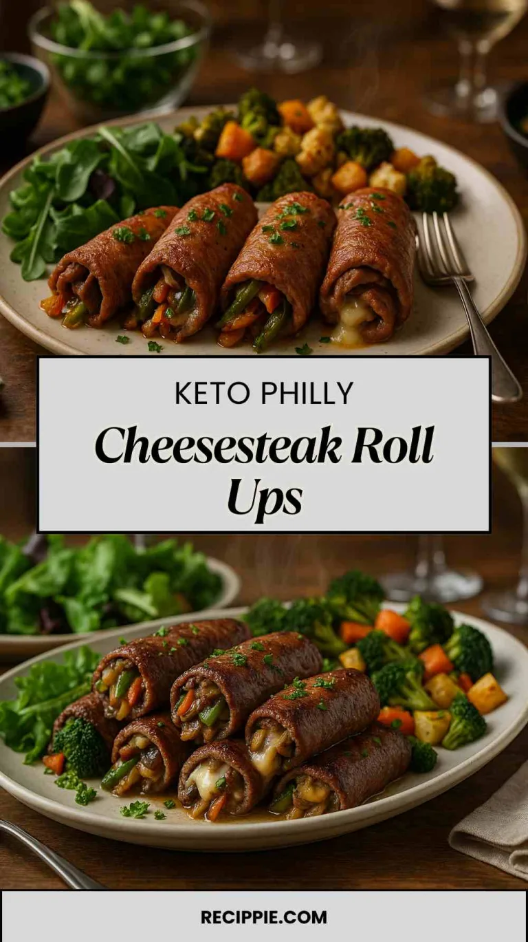 Keto Philly Cheesesteak Roll Ups