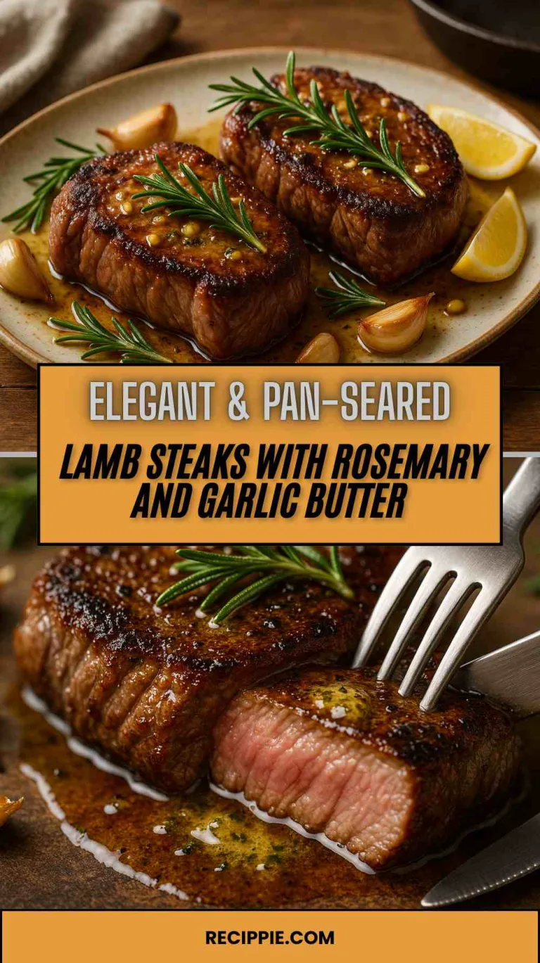 Lamb Steaks with Rosemary and Garlic Butter