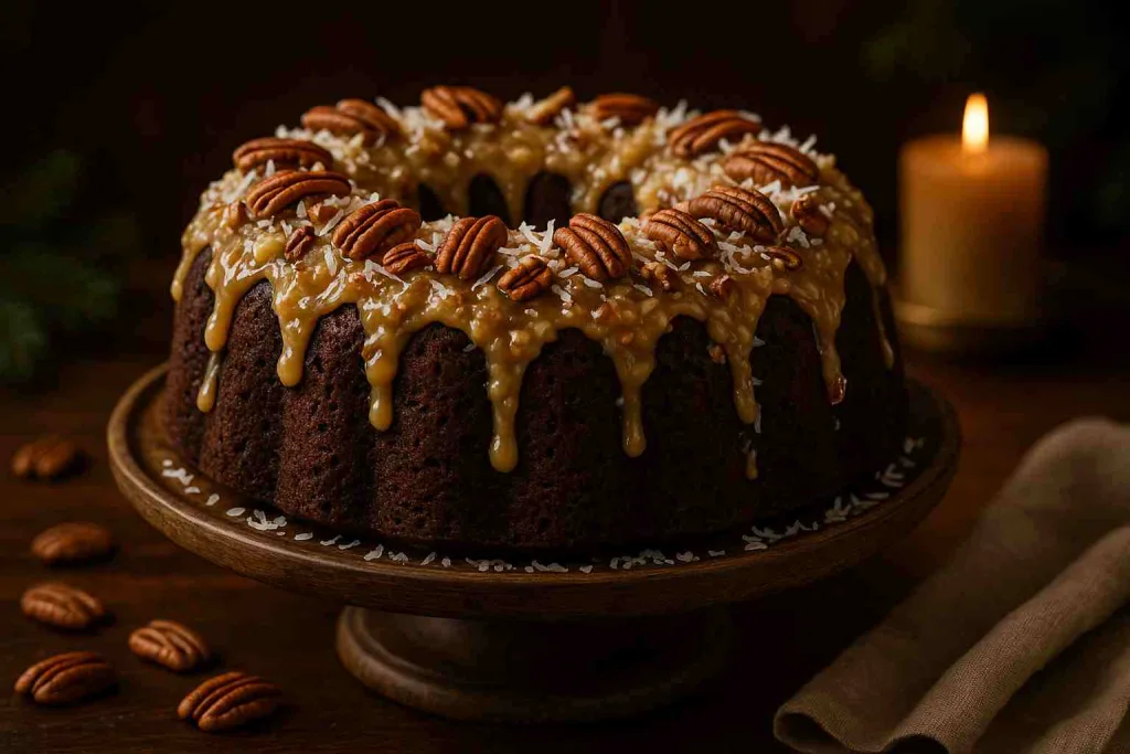Overview of German Chocolate Pecan Pound Cake