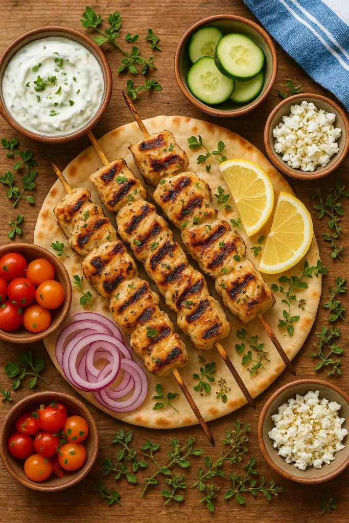 Overview of Greek Chicken Souvlaki