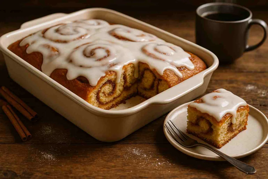 Overview of Iced Cinnamon Roll Cake