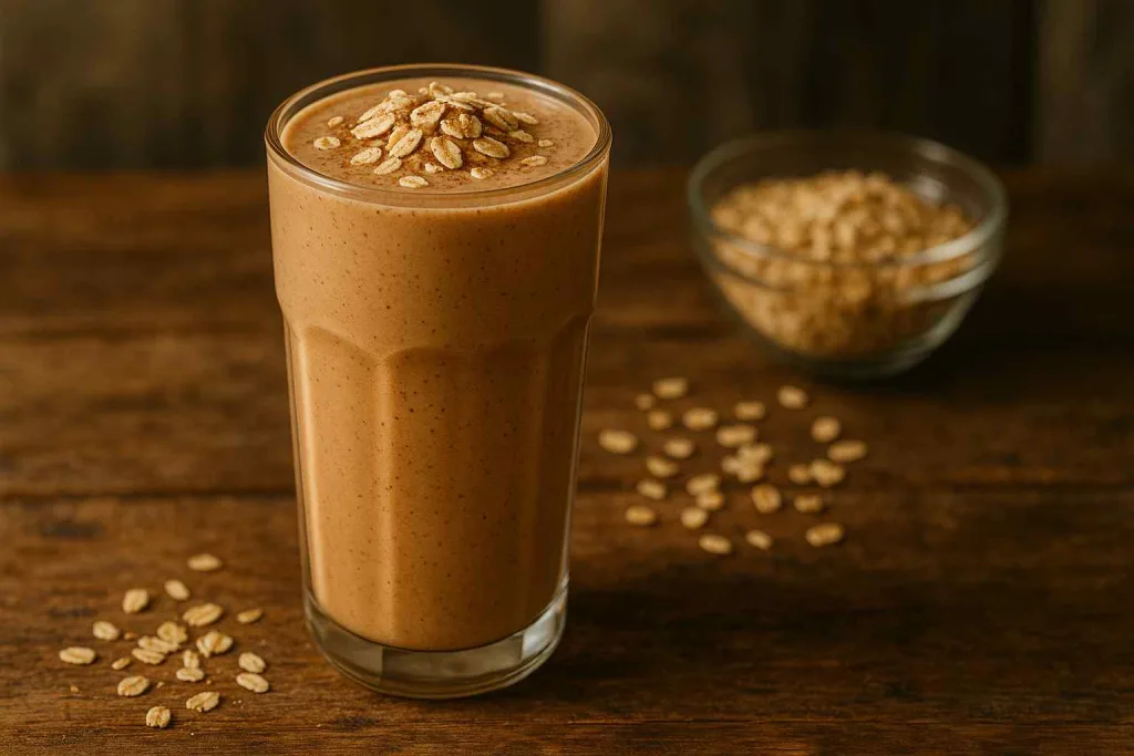 Peanut Butter Oat Coffee Smoothie