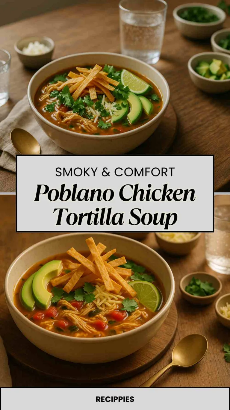 Poblano Chicken Tortilla Soup