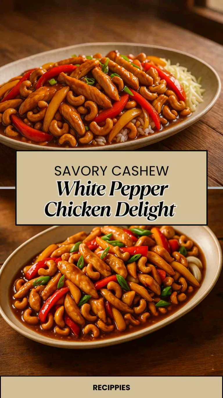 Savory Cashew White Pepper Chicken Delight