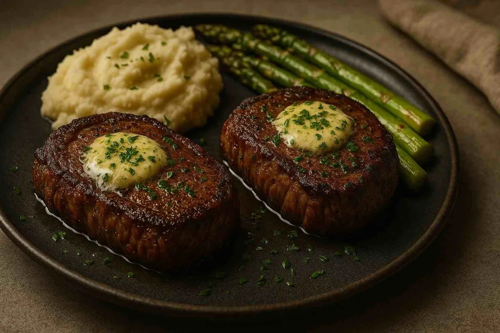 Serve with Air Fryer Steak