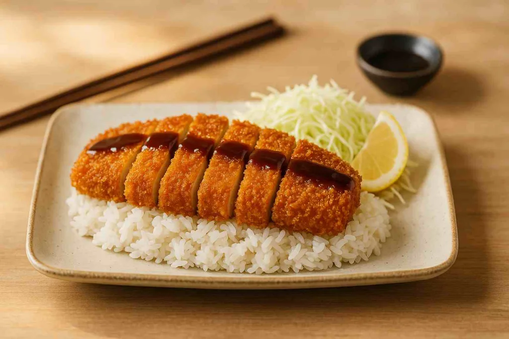 Serving of Crispy Tofu Katsu