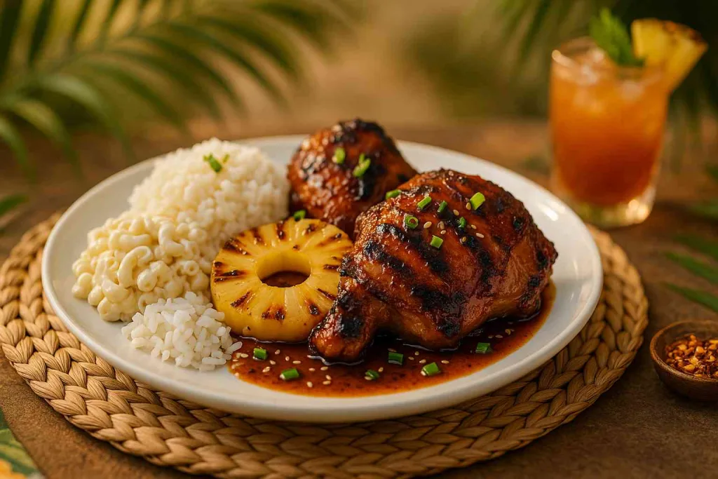 Serving of Huli Huli Chickens