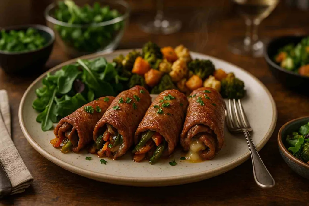 Serving of Keto Philly Cheesesteak Roll Ups