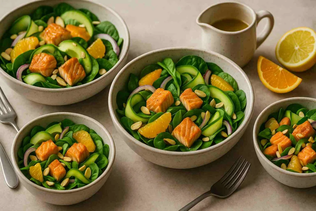 Serving with Seared Salmon Salad 