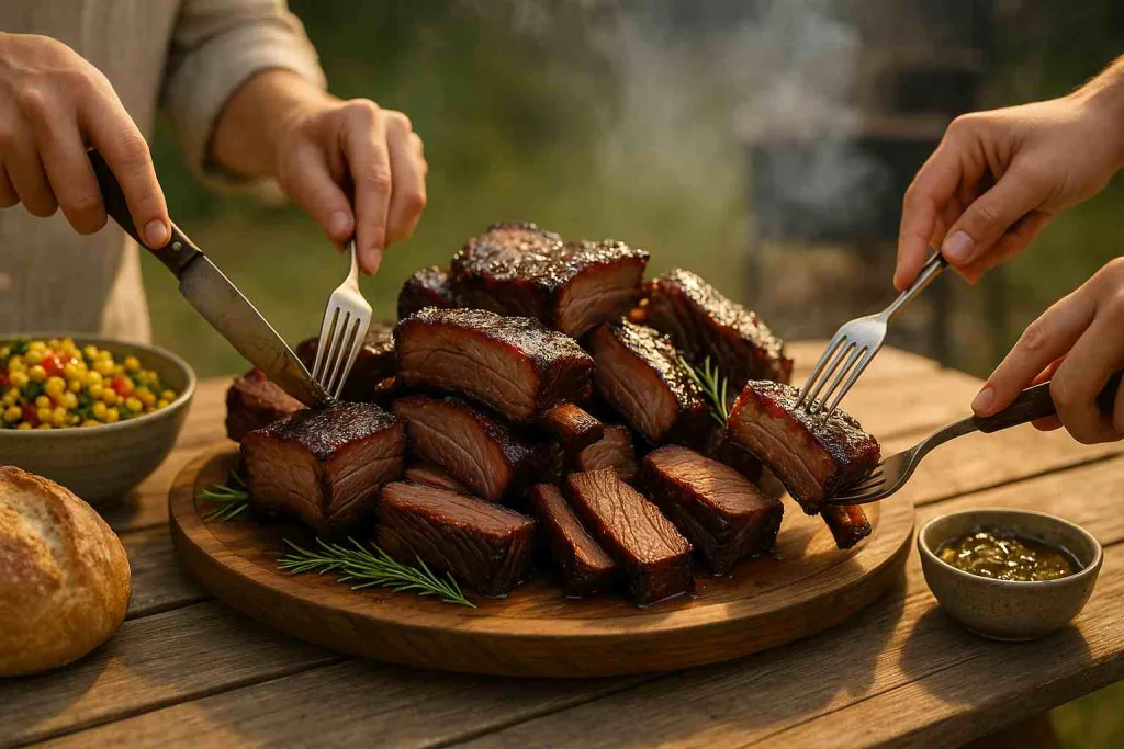 Serving with Smoked Beef Short Ribs