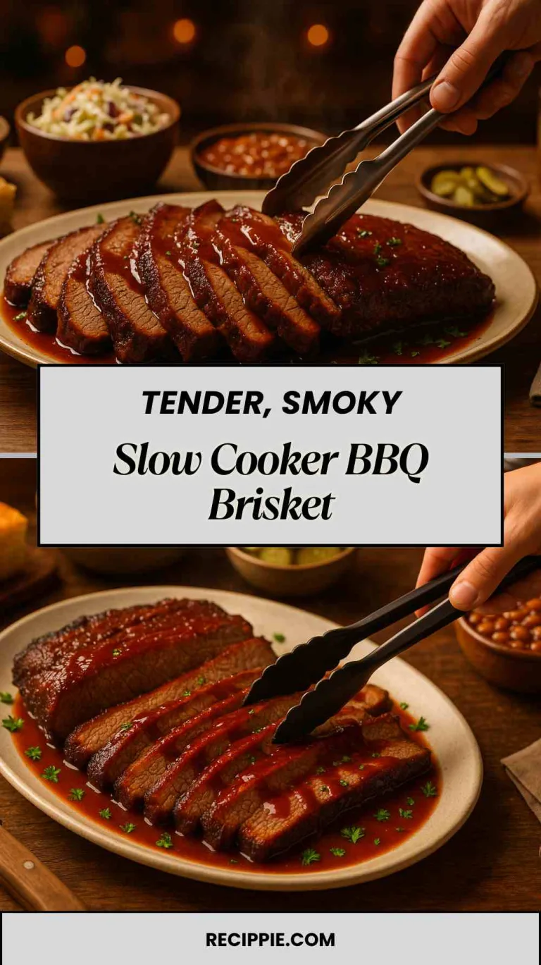 Slow Cooker BBQ Brisket – Tender, Smoky & Flavor-Packed Comfort Food
