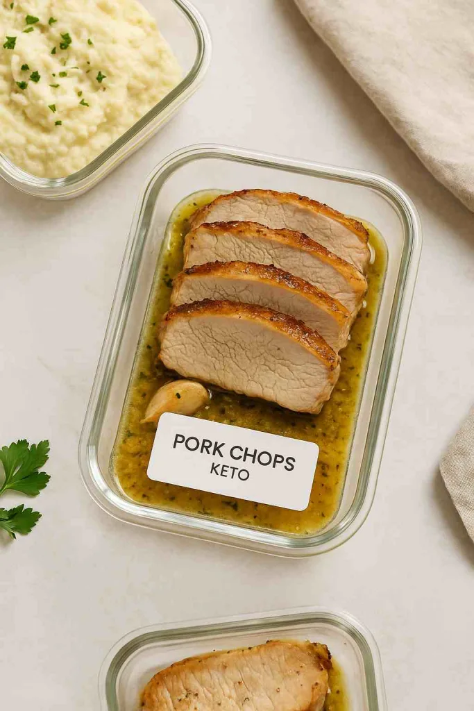 Storage and Leftovers of Savory Keto Pork Chops
