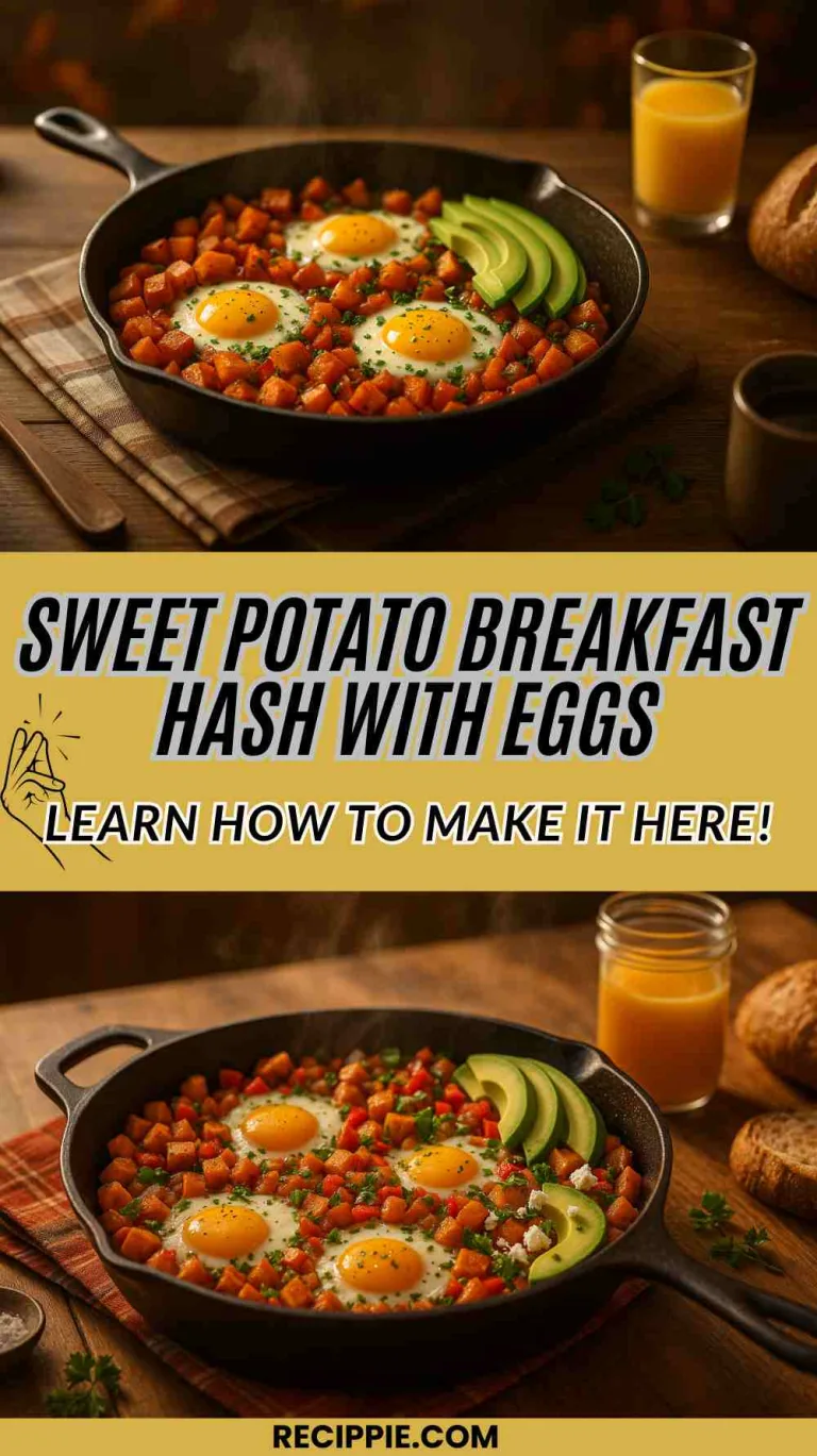 Sweet Potato Breakfast Hash with Eggs