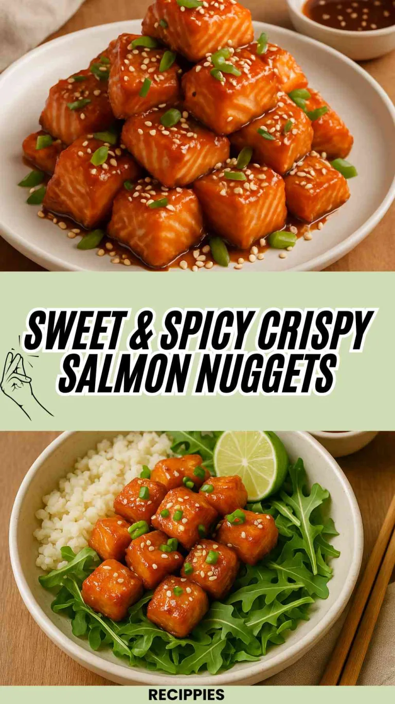 Sweet & Spicy Crispy Salmon Nuggets