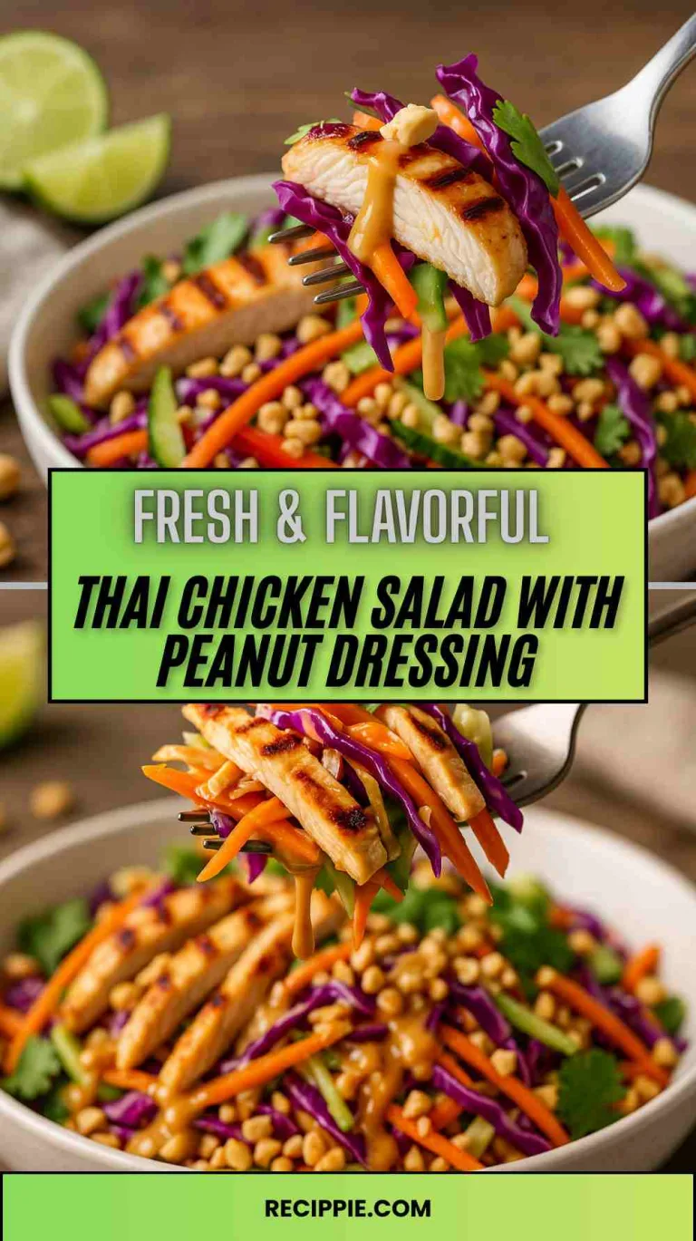 Thai Chicken Salad with Peanut Dressing