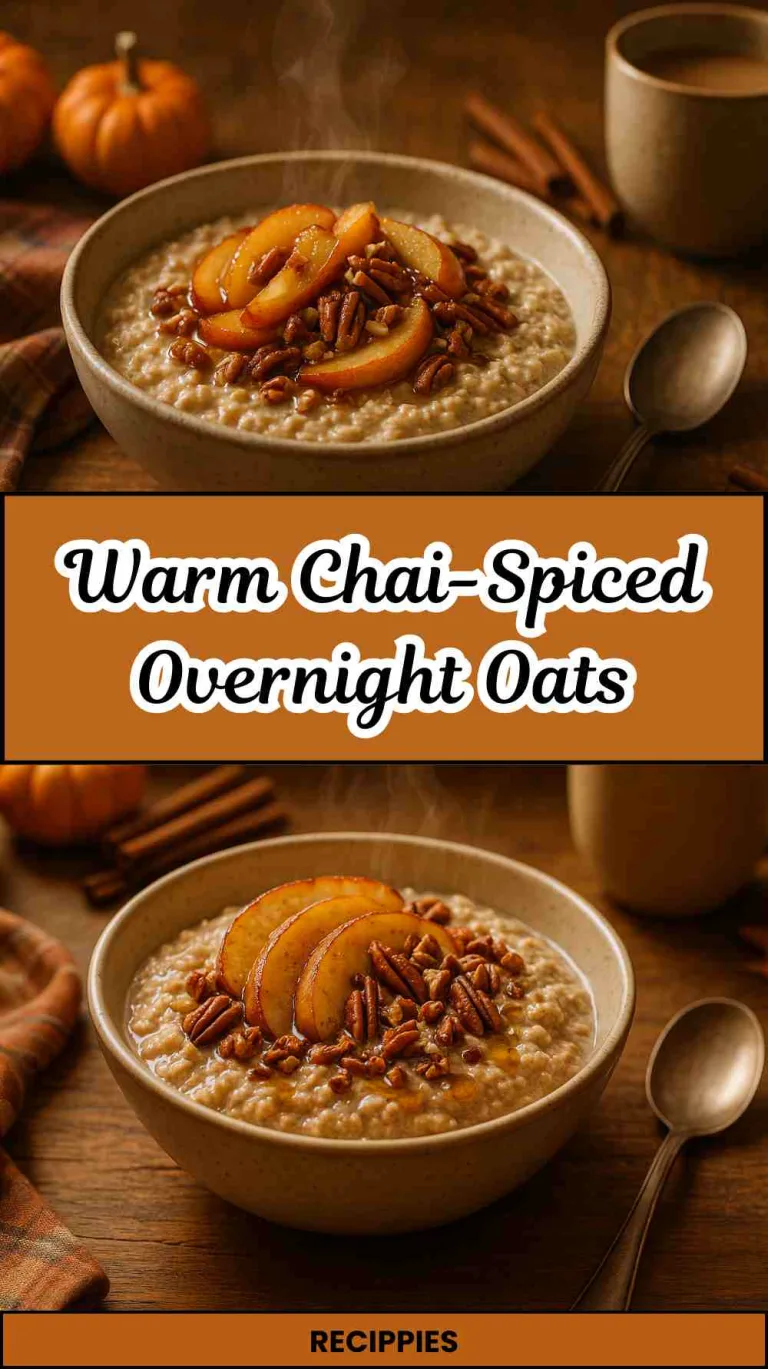 Warm Chai-Spiced Overnight Oats