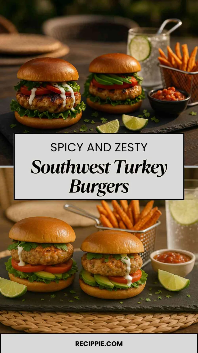Zesty Southwest Turkey Burgers