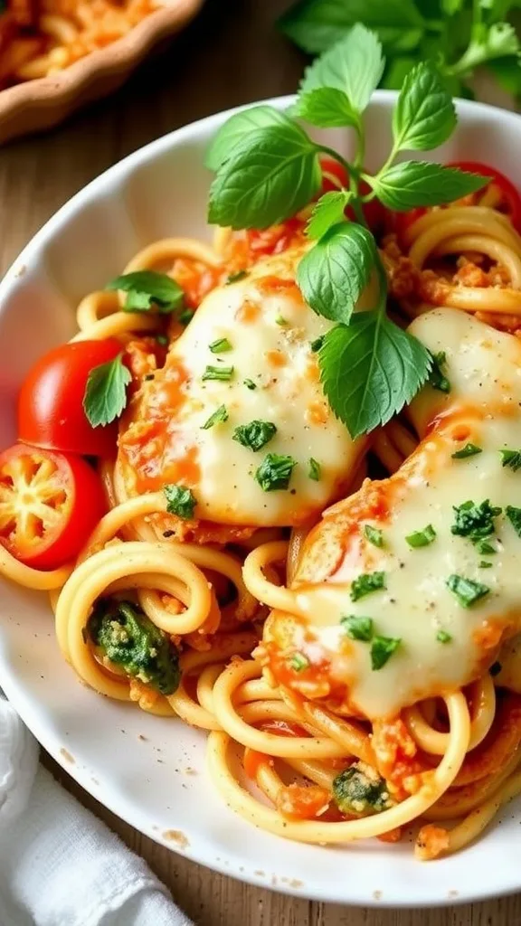 2. Zucchini Noodle Chicken Parm Bake