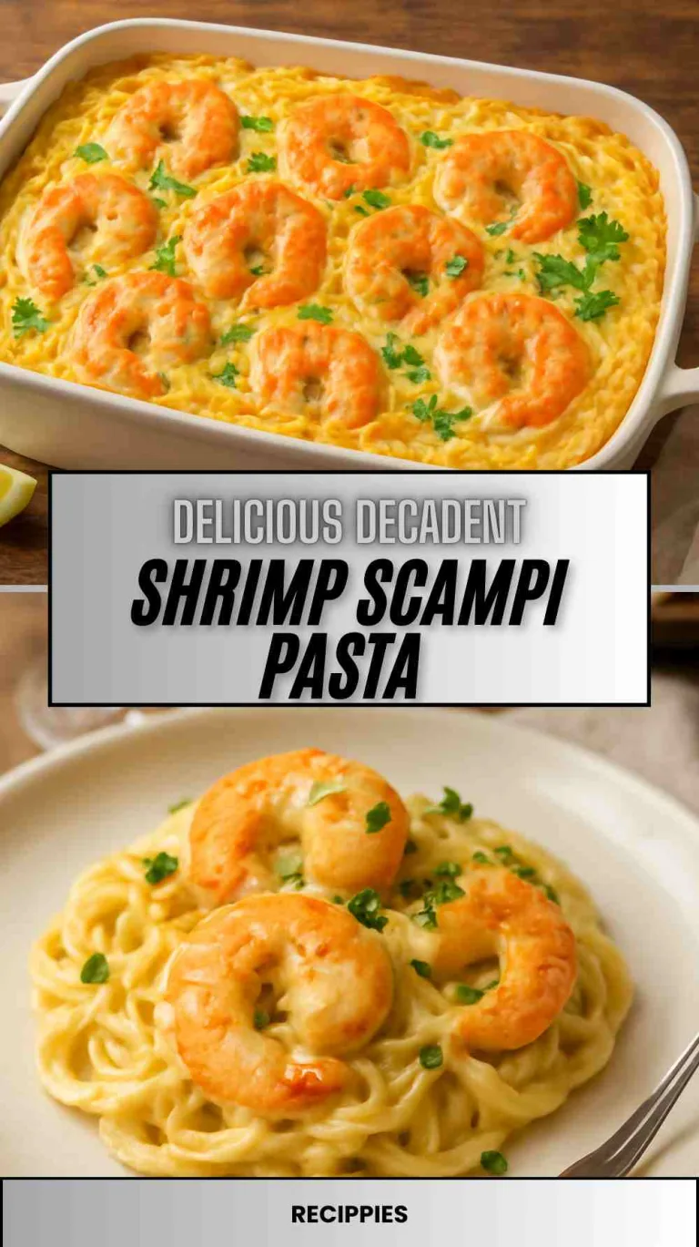 Delicious Shrimp Scampi Pasta Bake Recipe