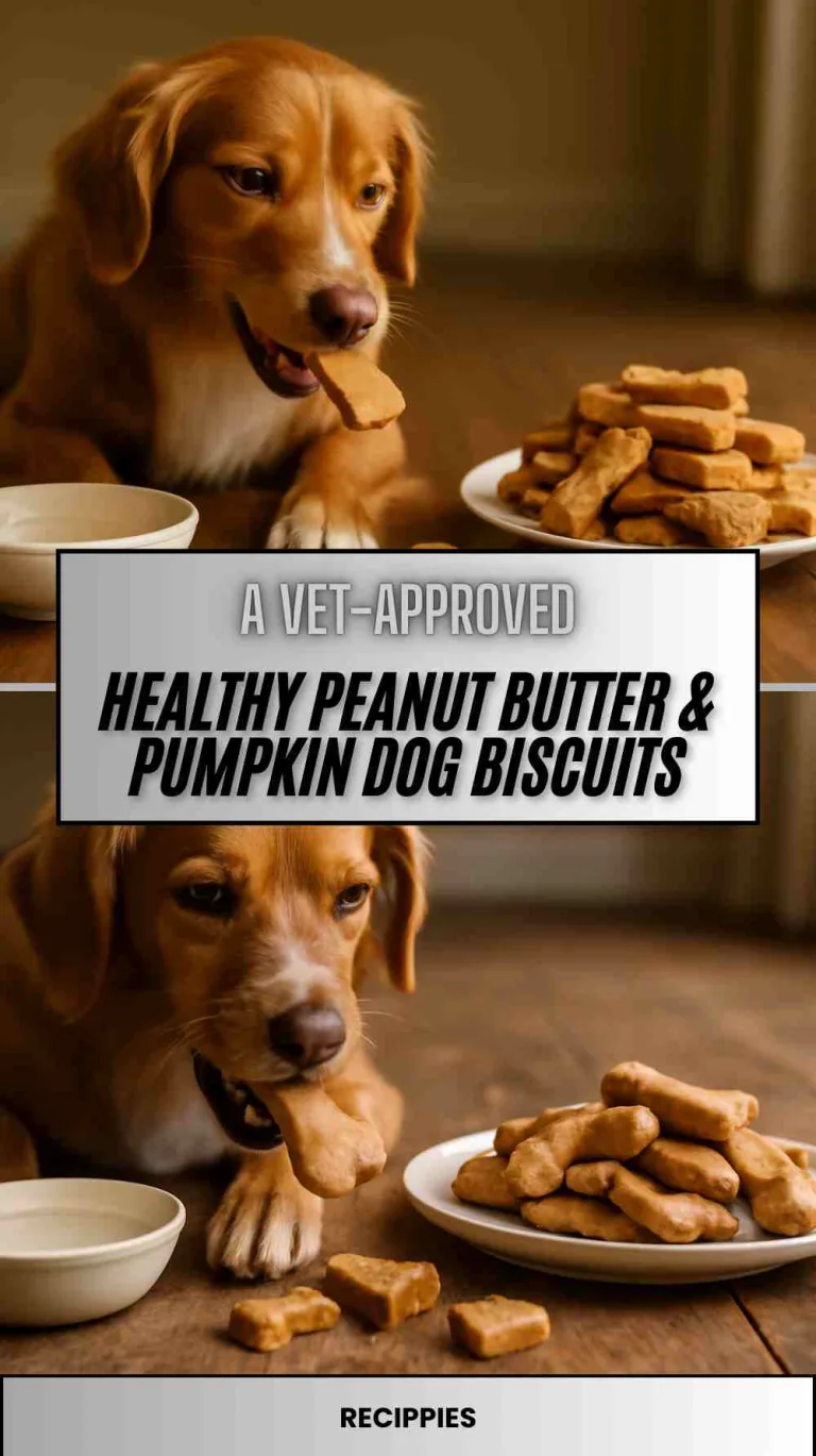 Healthy Peanut Butter & Pumpkin Dog Biscuits