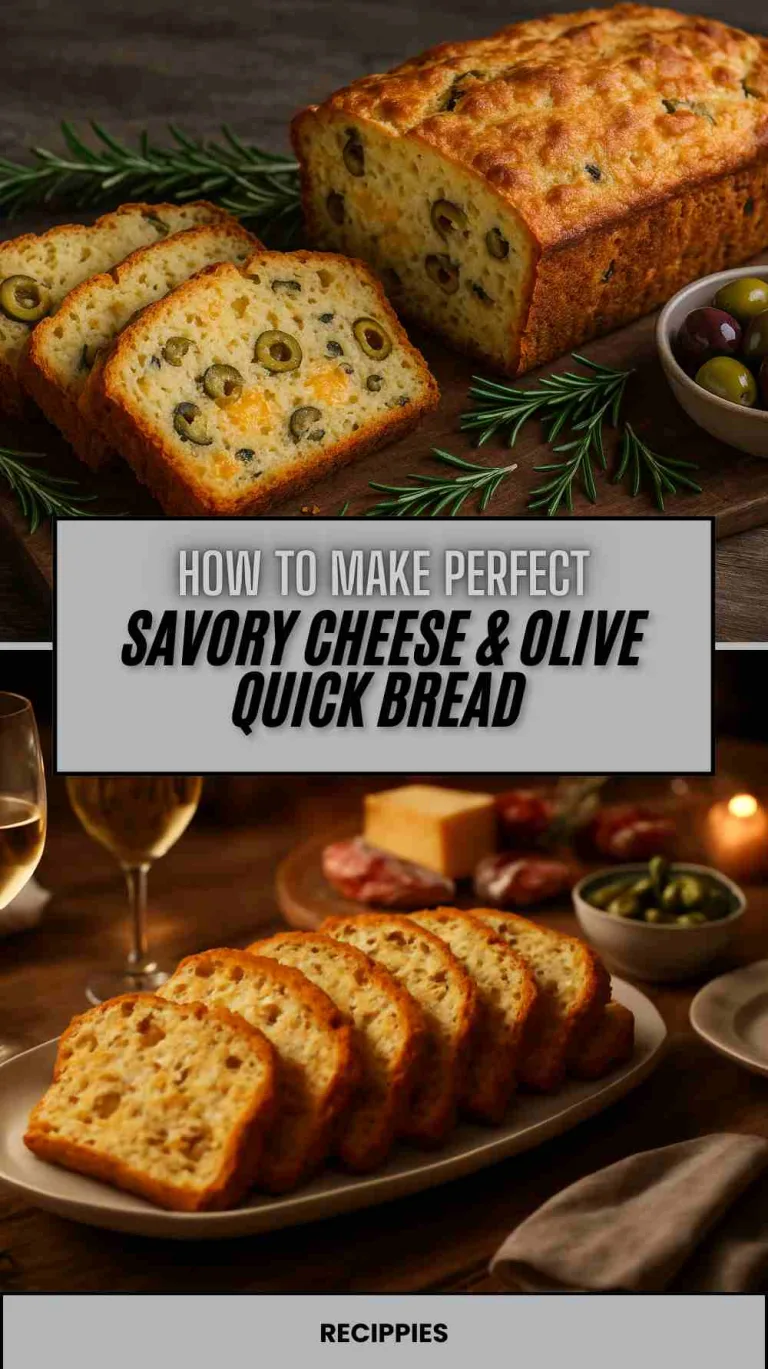 How To Make Perfect Savory Cheese & Olive Quick Bread