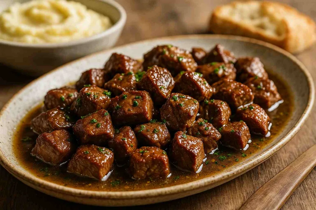 Overview – Plated Steak Bites