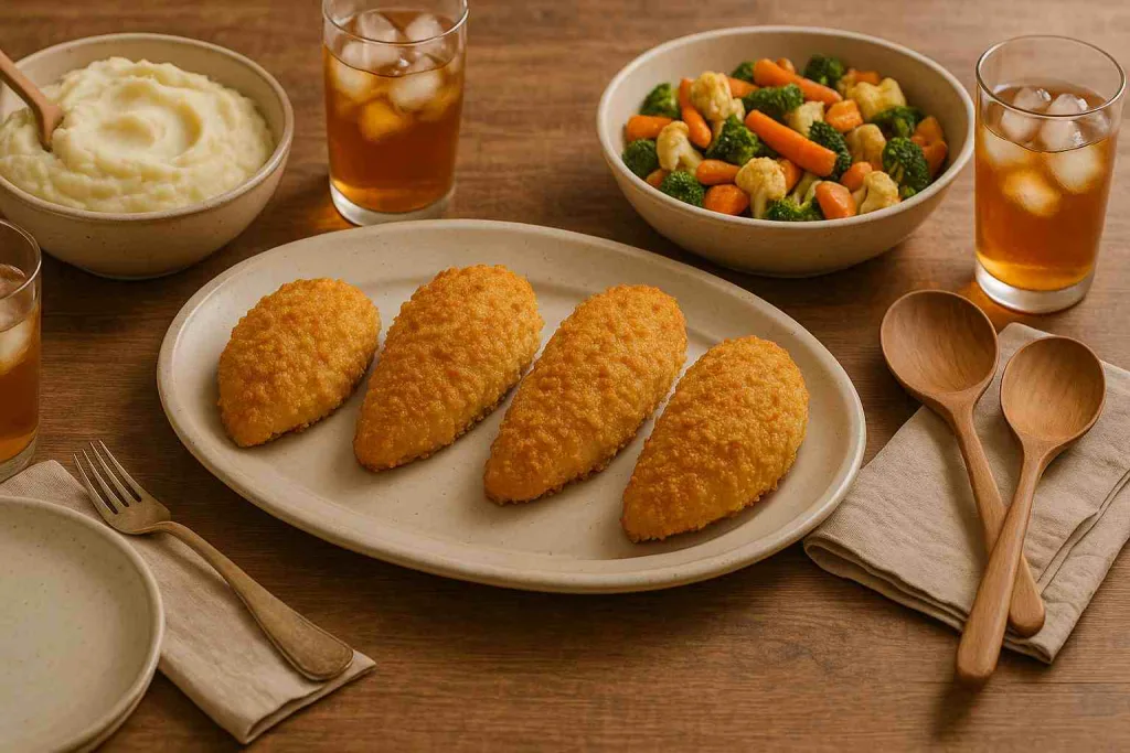 Serving with Crispy Ritz Cracker Chicken