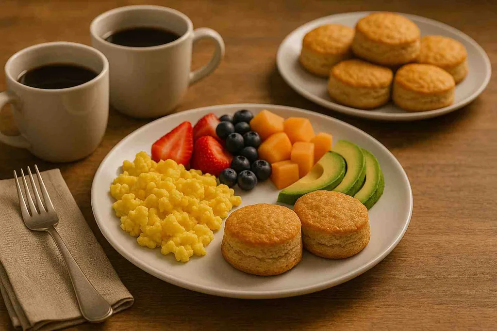 Serving with Protein Biscuits