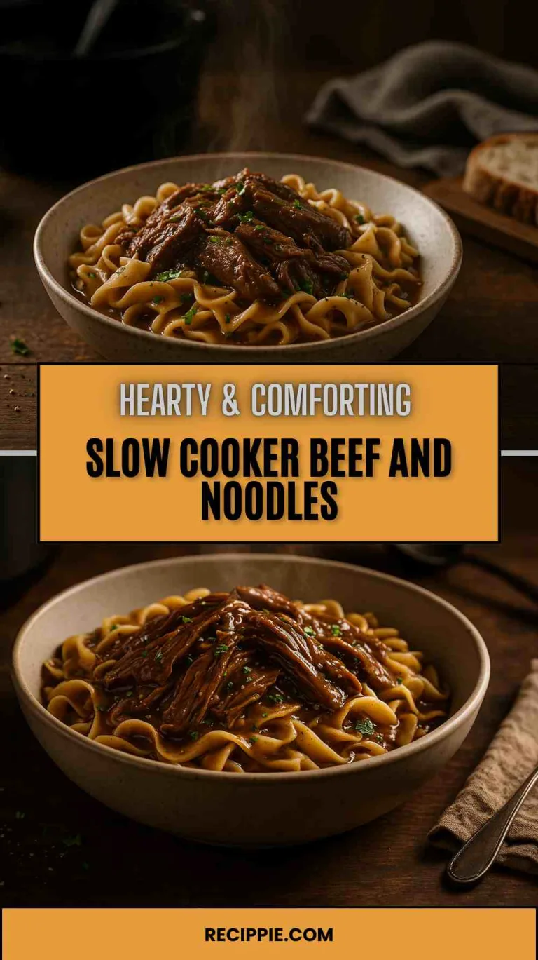 Slow Cooker Beef and Noodles
