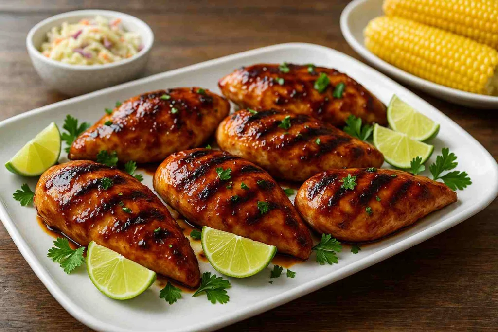 Overview of Grilled BBQ Chicken Breasts