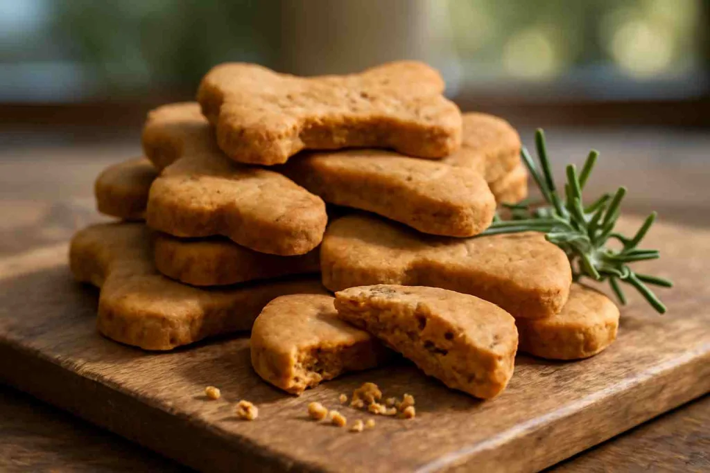 Healthy Peanut Butter & Pumpkin Dog Biscuits